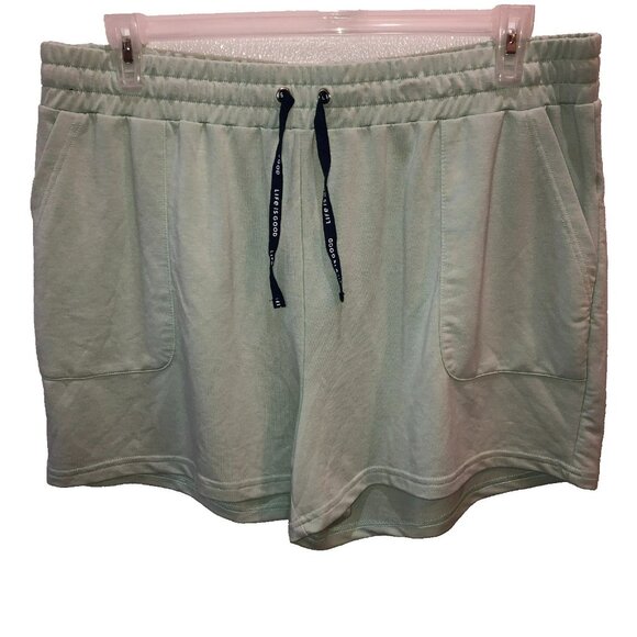 Life Is Good Womens XL Mint Green Sleep Polyester Rayon Shorts Shortie Pajamas - Picture 1 of 8